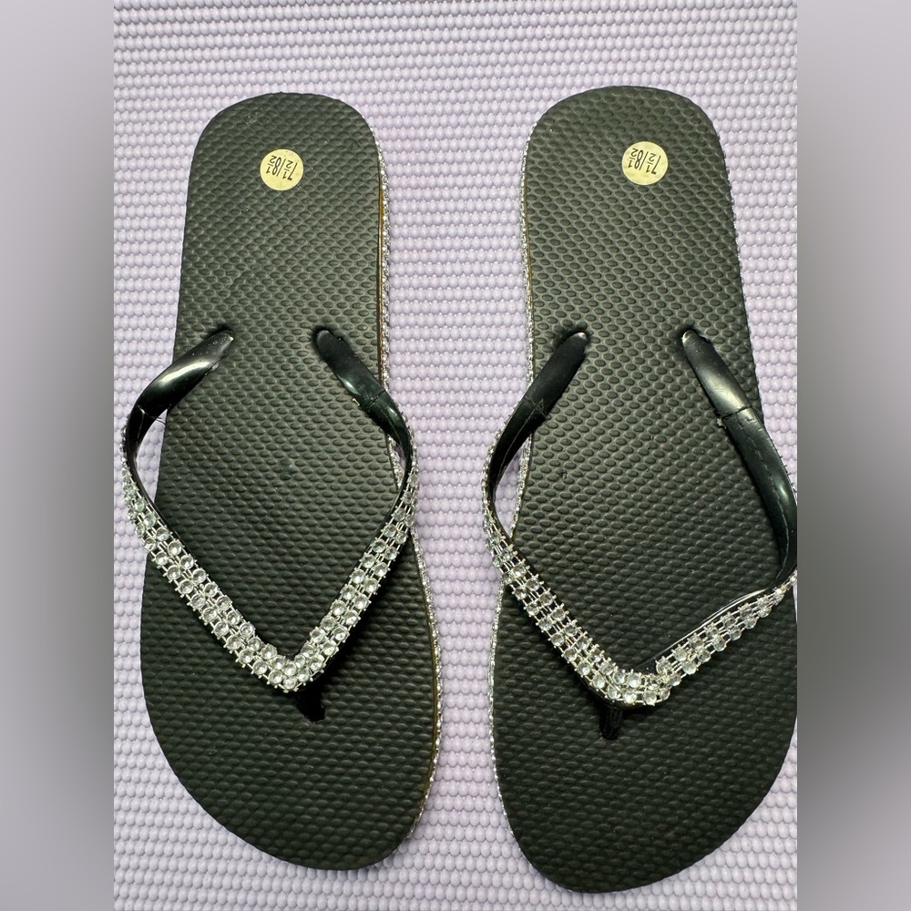 Havaianas Black Sandals with Sparkling Straps